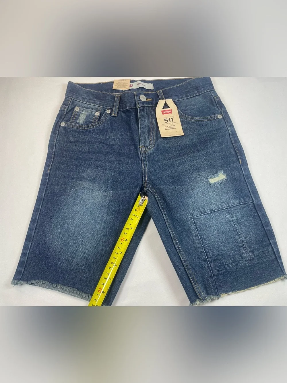Levi's Dark Blue Denim Knee-Length Boys' Shorts